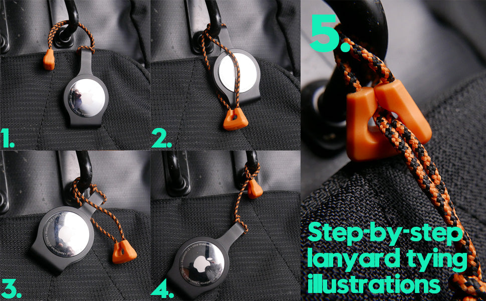 Four Black Titanium Coating Stainless Steel AirClips