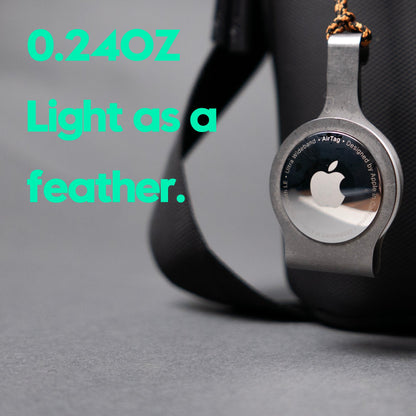 Two Stonewashed Titanium AirClips