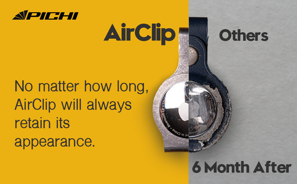 Two Stonewashed Titanium AirClips