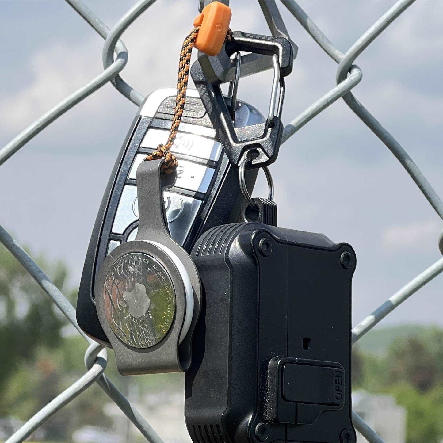 Two Stonewashed Titanium AirClips